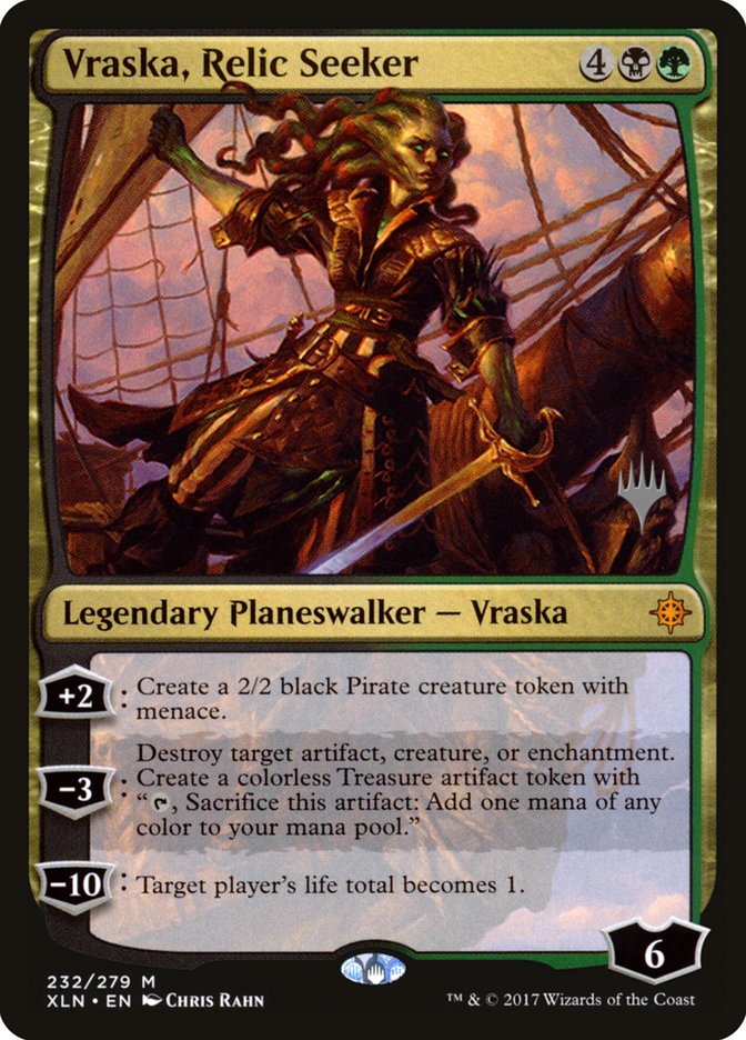 Vraska, Relic Seeker (Promo Pack) [Ixalan Promos] | Clutch Gaming