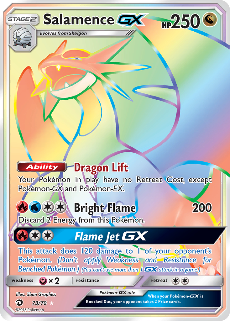 Salamence GX (73/70) [Sun & Moon: Dragon Majesty] | Clutch Gaming