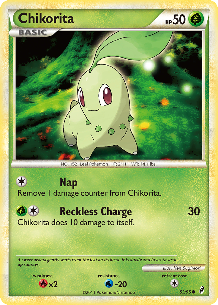 Chikorita (53/95) [HeartGold & SoulSilver: Call of Legends] | Clutch Gaming