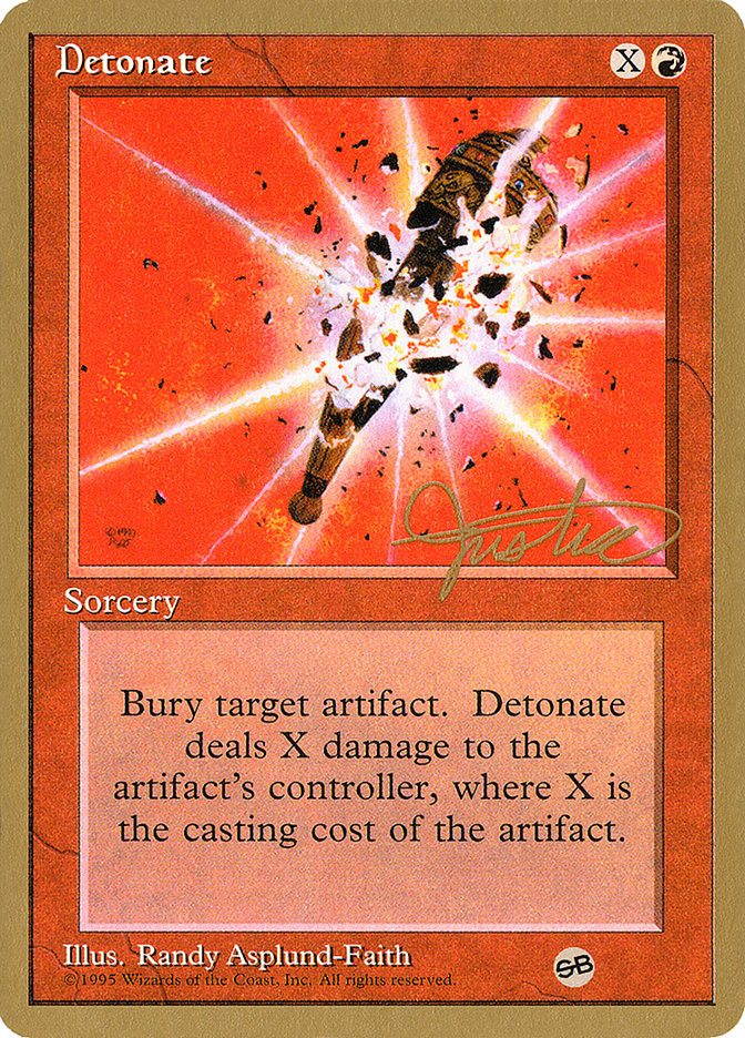 Detonate (Mark Justice) (SB) [Pro Tour Collector Set] | Clutch Gaming