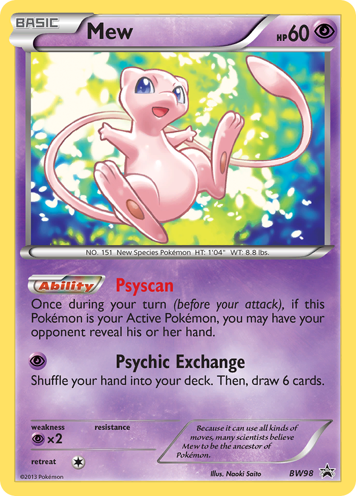 Mew (BW98) [Black & White: Black Star Promos] | Clutch Gaming