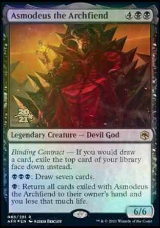 Asmodeus the Archfiend [Dungeons & Dragons: Adventures in the Forgotten Realms Prerelease Promos] | Clutch Gaming