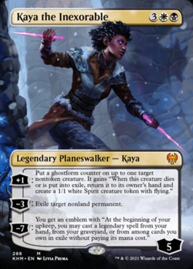 Kaya the Inexorable (Borderless) [Kaldheim] | Clutch Gaming