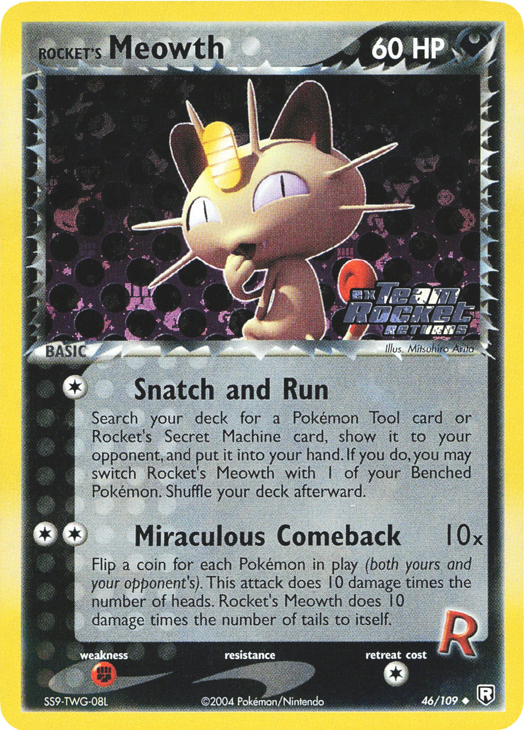 Rocket's Meowth (46/109) (Stamped) [EX: Team Rocket Returns] | Clutch Gaming