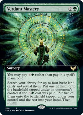 Verdant Mastery (Extended Art) [Strixhaven: School of Mages] | Clutch Gaming