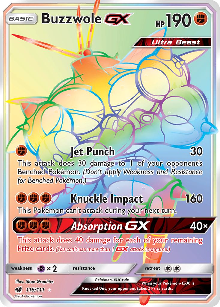 Buzzwole GX (115/111) [Sun & Moon: Crimson Invasion] | Clutch Gaming