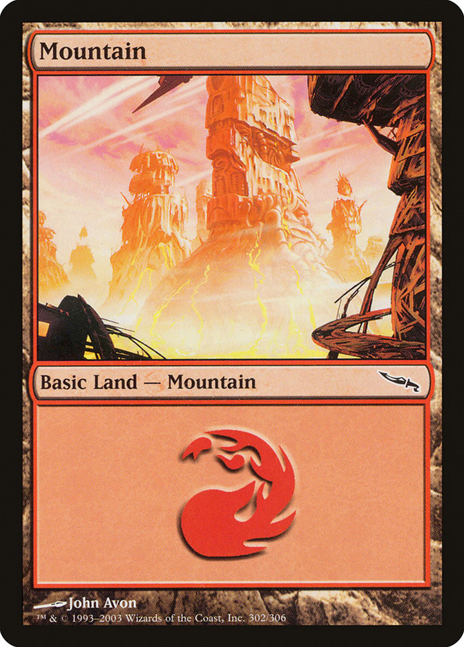 Mountain (302) [Mirrodin] | Clutch Gaming