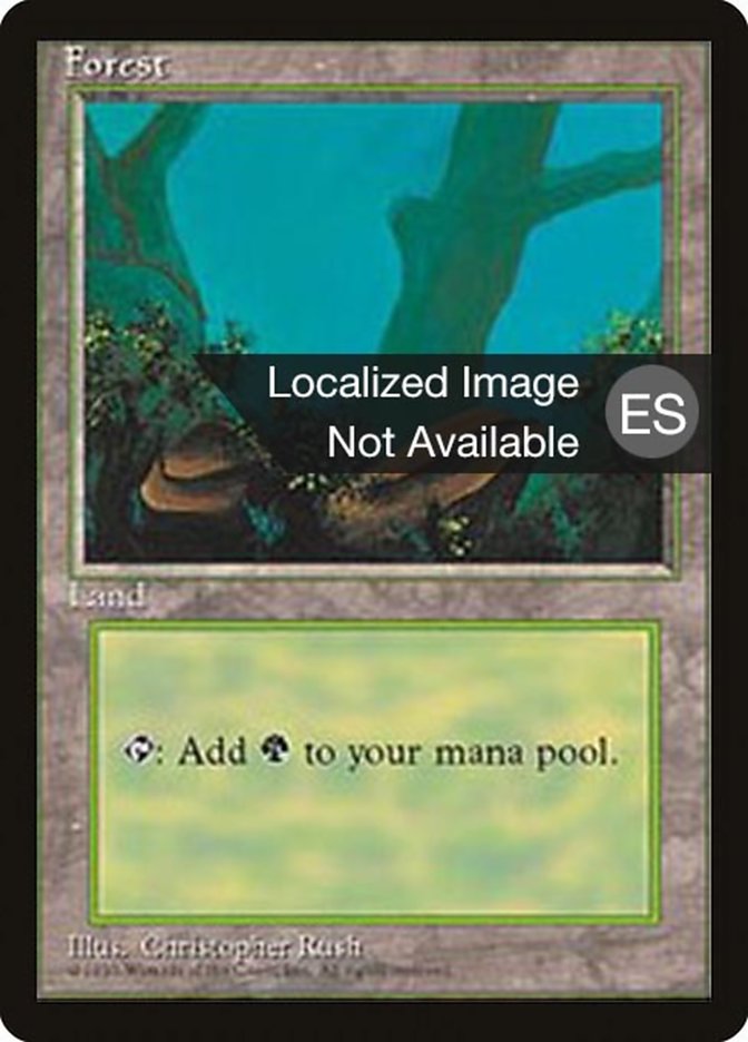 Forest (A) [Fourth Edition (Foreign Black Border)] | Clutch Gaming