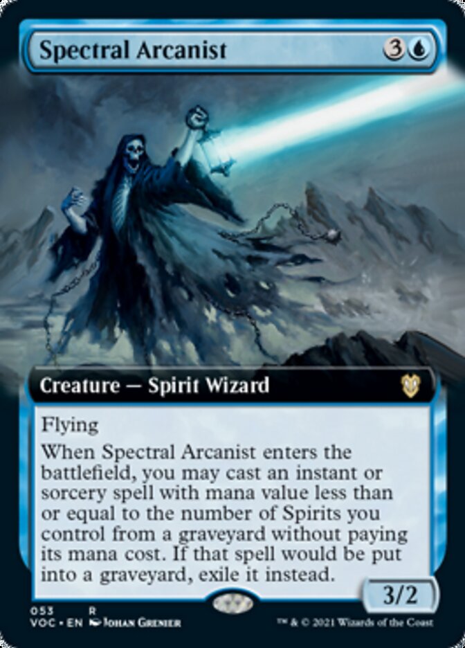 Spectral Arcanist (Extended Art) [Innistrad: Crimson Vow Commander] | Clutch Gaming