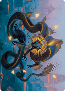 Ao, the Dawn Sky 1 Art Card [Kamigawa: Neon Dynasty Art Series] | Clutch Gaming