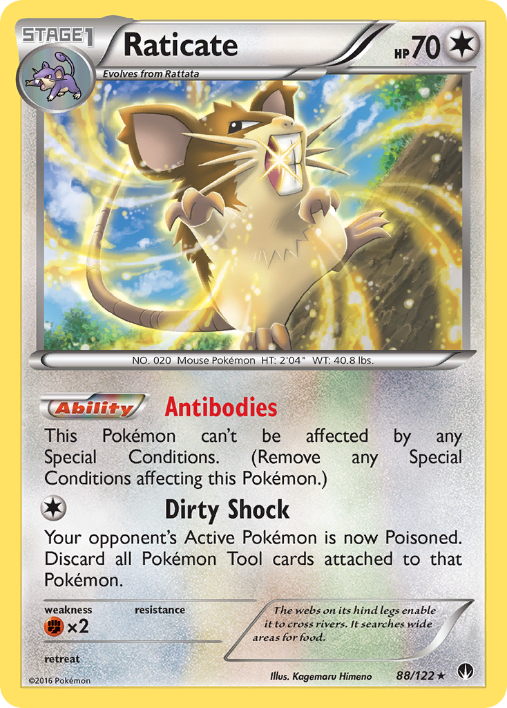 Raticate (88/122) [XY: BREAKpoint] | Clutch Gaming