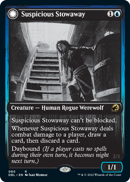 Suspicious Stowaway // Seafaring Werewolf [Innistrad: Double Feature] | Clutch Gaming