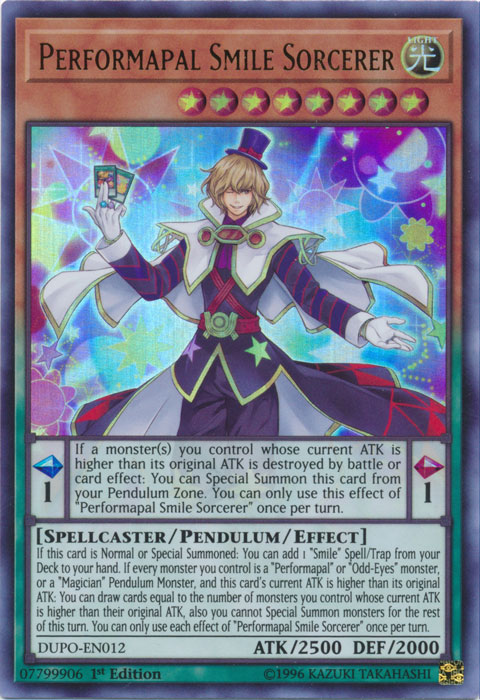 Performapal Smile Sorcerer [DUPO-EN012] Ultra Rare | Clutch Gaming