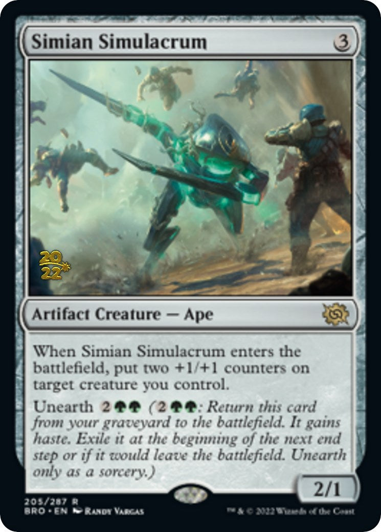 Simian Simulacrum [The Brothers' War Prerelease Promos] | Clutch Gaming