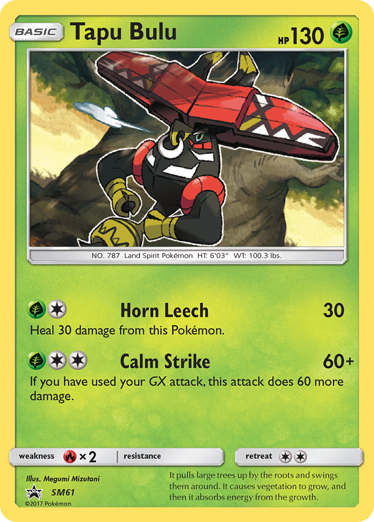 Tapu Bulu (SM61) [Sun & Moon: Black Star Promos] | Clutch Gaming