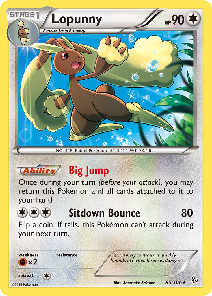 Lopunny (85/106) [XY: Flashfire] | Clutch Gaming