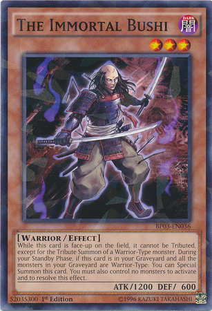 The Immortal Bushi [BP03-EN036] Shatterfoil Rare | Clutch Gaming