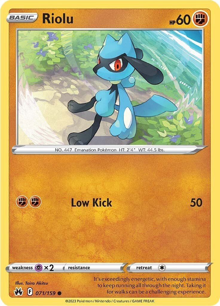 Riolu (071/159) [Sword & Shield: Crown Zenith] | Clutch Gaming