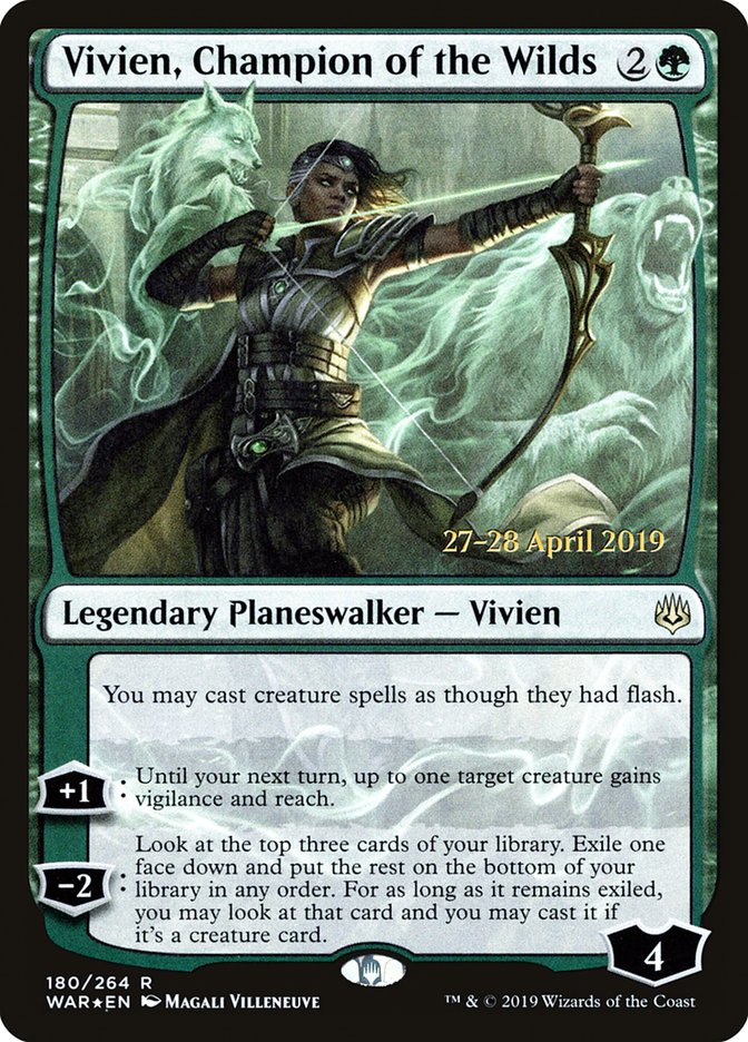 Vivien, Champion of the Wilds [War of the Spark Prerelease Promos] | Clutch Gaming