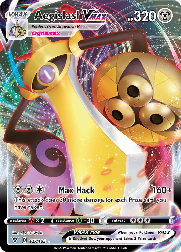 Aegislash VMAX (127/185) [Sword & Shield: Vivid Voltage] | Clutch Gaming