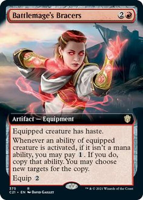 Battlemage's Bracers (Extended Art) [Commander 2021] | Clutch Gaming