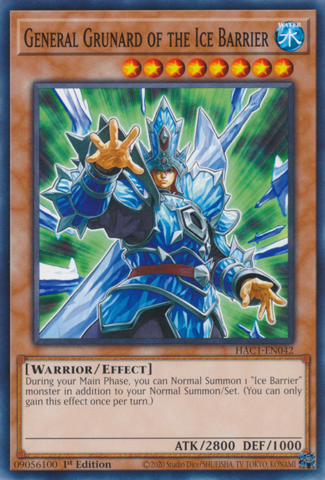 General Grunard of the Ice Barrier [HAC1-EN042] Common | Clutch Gaming