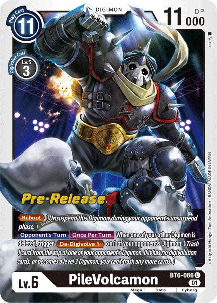 PileVolcamon [BT6-066] [Double Diamond Pre-Release Cards] | Clutch Gaming