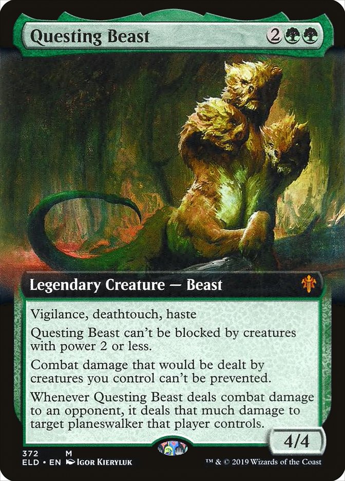 Questing Beast (Extended Art) [Throne of Eldraine] | Clutch Gaming