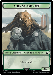 Alien Salamander // Mutant Double-Sided Token [Doctor Who Tokens] | Clutch Gaming