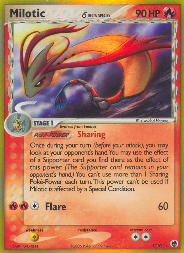 Milotic (5/101) (Delta Species) [EX: Dragon Frontiers] | Clutch Gaming