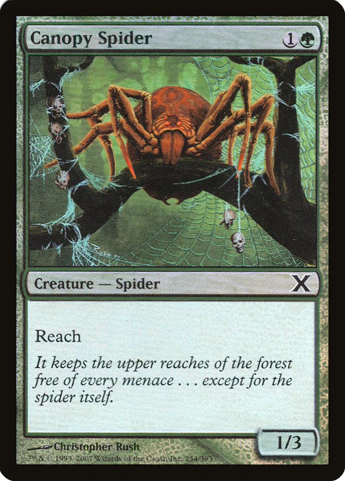 Canopy Spider (Premium Foil) [Tenth Edition] | Clutch Gaming