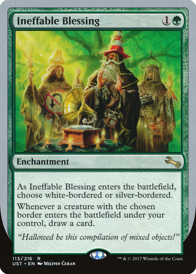 Ineffable Blessing ("choose white-bordered or silver-bordered") [Unstable] | Clutch Gaming