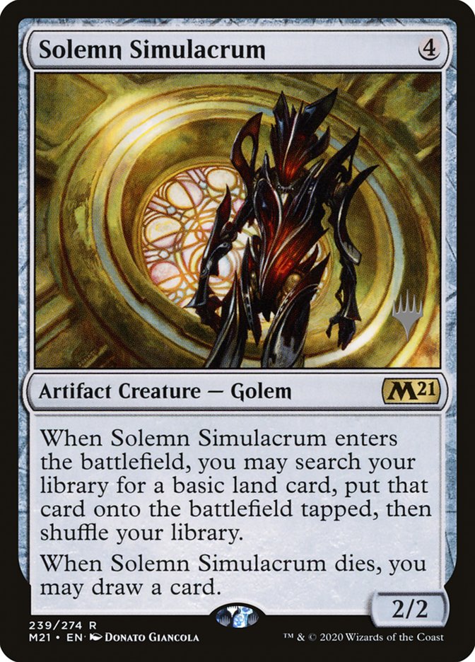 Solemn Simulacrum (Promo Pack) [Core Set 2021 Promos] | Clutch Gaming