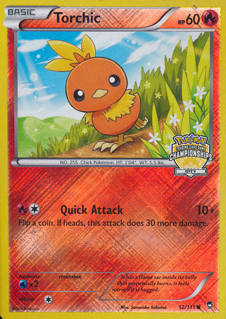 Torchic (12/111) (City Championship Promo) [XY: Furious Fists] | Clutch Gaming