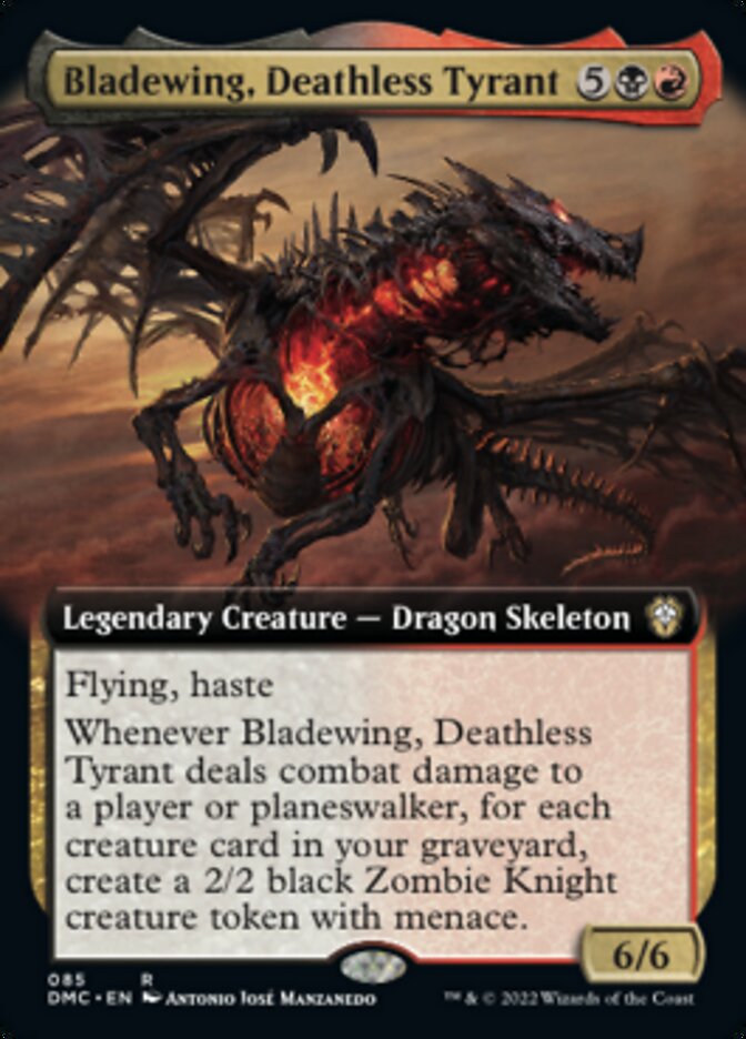 Bladewing, Deathless Tyrant (Extended Art) [Dominaria United Commander] | Clutch Gaming