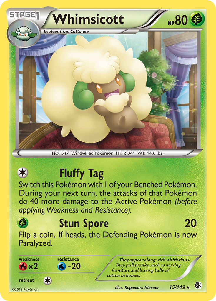 Whimsicott (15/149) [Black & White: Boundaries Crossed] | Clutch Gaming