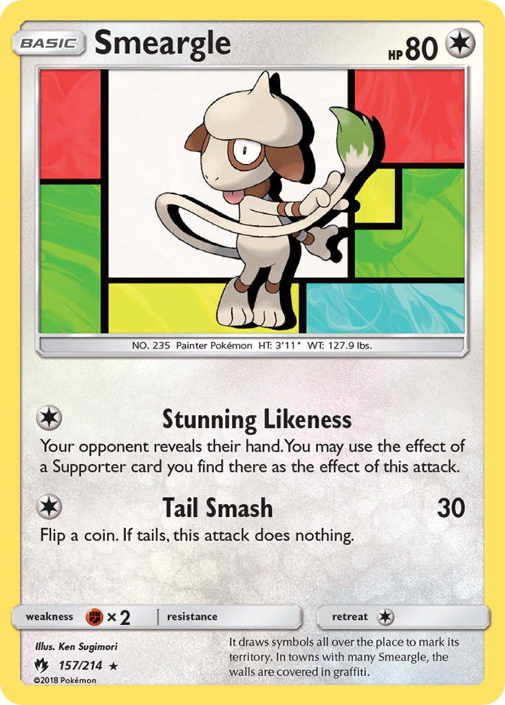 Smeargle (157/214) [Sun & Moon: Lost Thunder] | Clutch Gaming