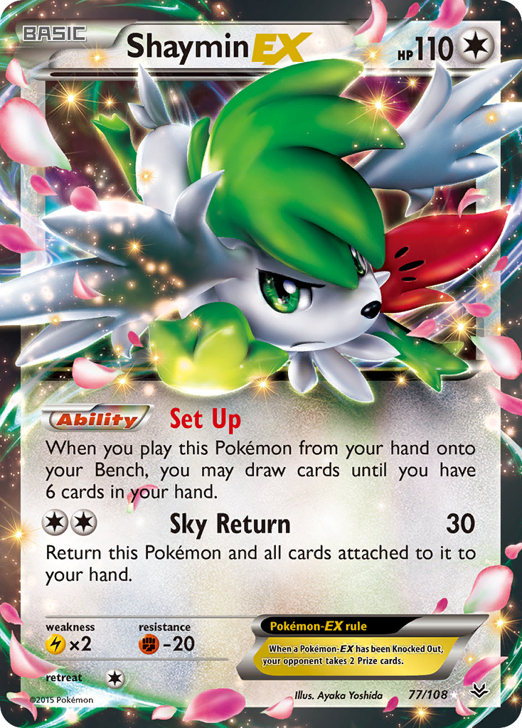 Shaymin EX (77/108) [XY: Roaring Skies] | Clutch Gaming