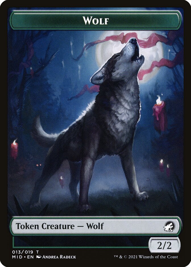 Wolf (013) // Clue (016) Double-Sided Token [Challenger Decks 2022 Tokens] | Clutch Gaming