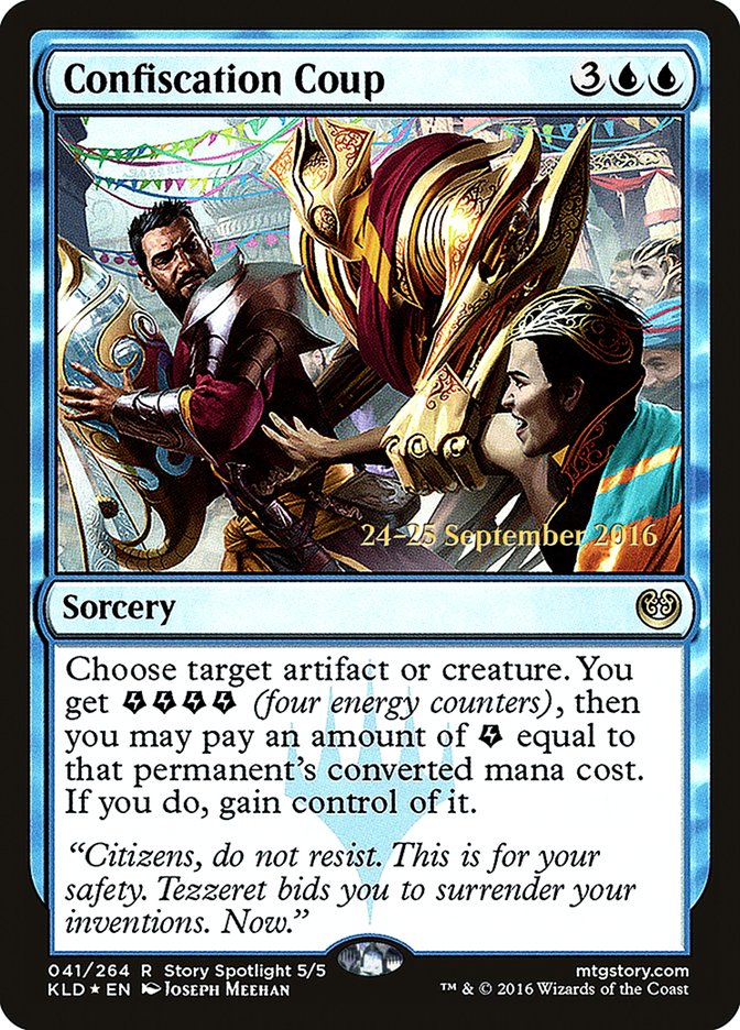 Confiscation Coup [Kaladesh Prerelease Promos] | Clutch Gaming