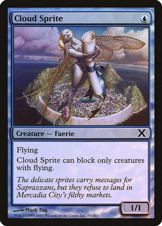 Cloud Sprite (Premium Foil) [Tenth Edition] | Clutch Gaming