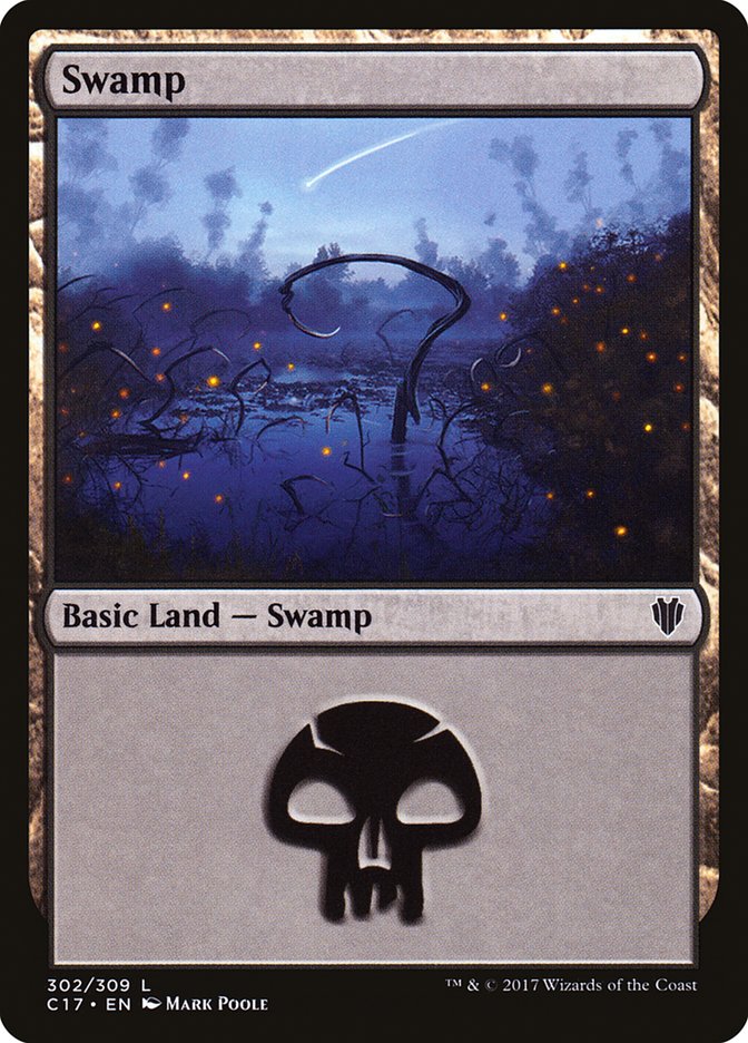 Swamp (302) [Commander 2017] | Clutch Gaming