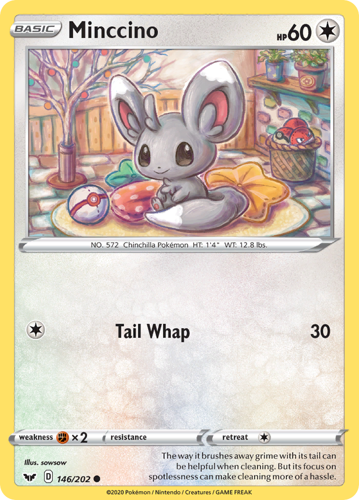 Minccino (146/202) [Sword & Shield: Base Set] | Clutch Gaming