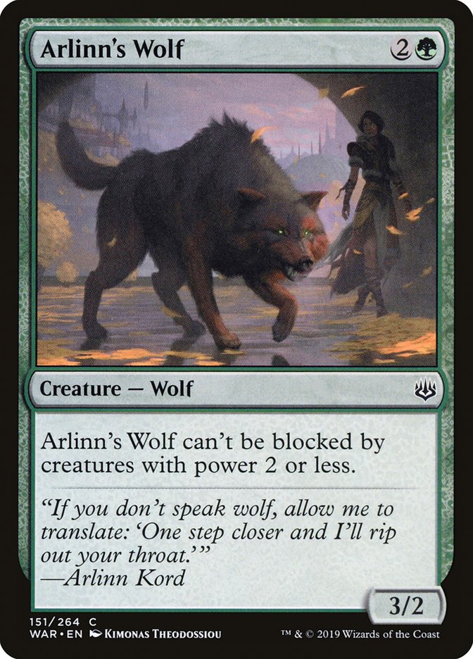 Arlinn's Wolf [War of the Spark] | Clutch Gaming