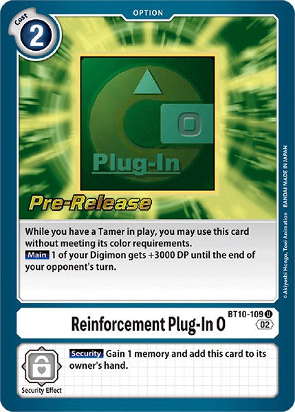 Reinforcement Plug-In 0 [BT10-109] [Xros Encounter Pre-Release Cards] | Clutch Gaming