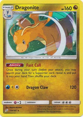 Dragonite (119/181) (Cosmos Holo) [Sun & Moon: Team Up] | Clutch Gaming