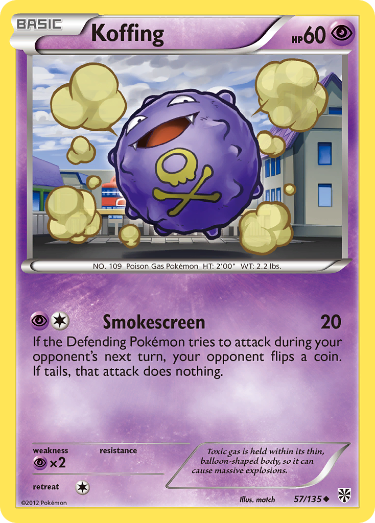 Koffing (57/135) [Black & White: Plasma Storm] | Clutch Gaming