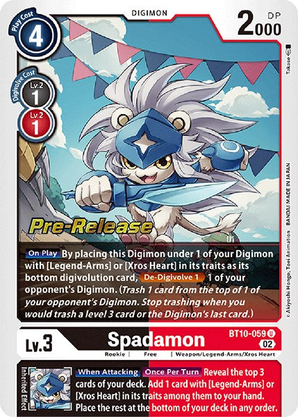 Spadamon [BT10-059] [Xros Encounter Pre-Release Cards] | Clutch Gaming