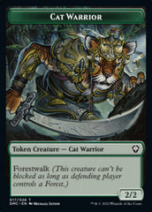 Saproling // Cat Warrior Double-Sided Token [Dominaria United Tokens] | Clutch Gaming