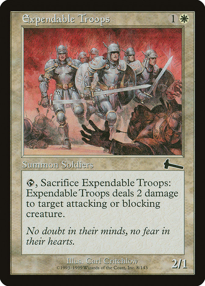 Expendable Troops [Urza's Legacy] | Clutch Gaming